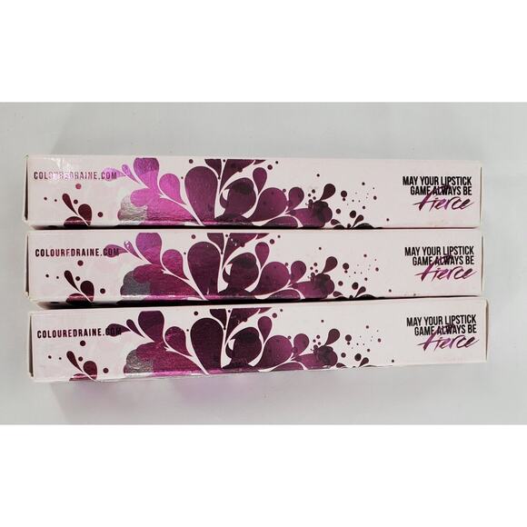 COLOURED RAINE "Mary" Matte Lip Paint Liquid Lipstick 4g Lot of 3 New - Picture 6 of 6